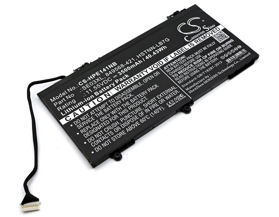 3500mAh Battery for HP Pavilion 14-AL Series Laptop - 11.55V 40.43Wh Li-ion - Replaces SE03XL, 849568-421 & More