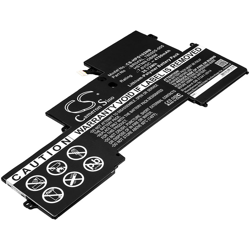 HP EliteBook Folio 1020 G1 & 1030 G1 Battery: 4700mAh 7.6V 35.72Wh Li-Polymer Replacement