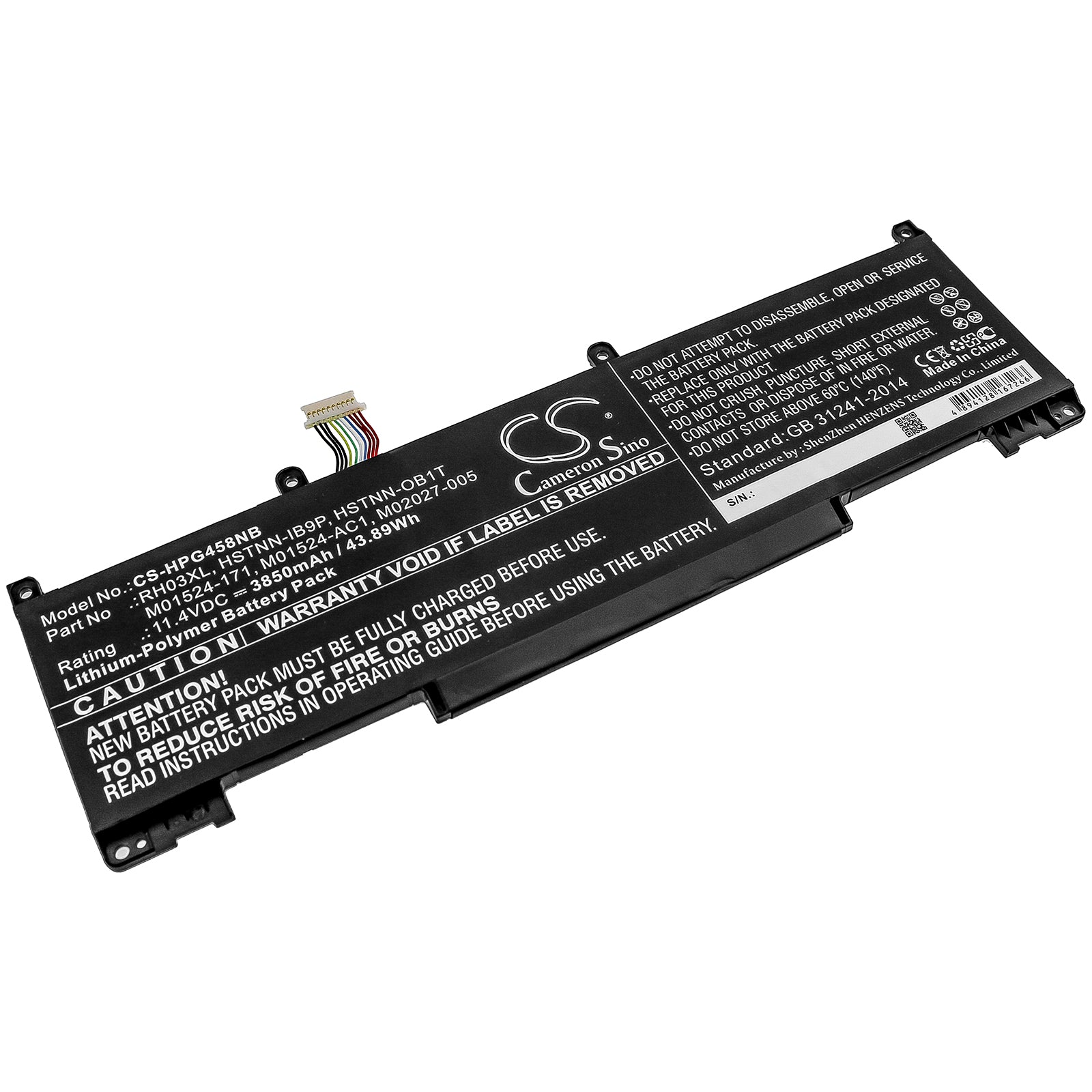 3850mAh Battery for HP ProBook 450 G8 & 650 G8 Laptop - 11.4V 43.89Wh Replacement Battery