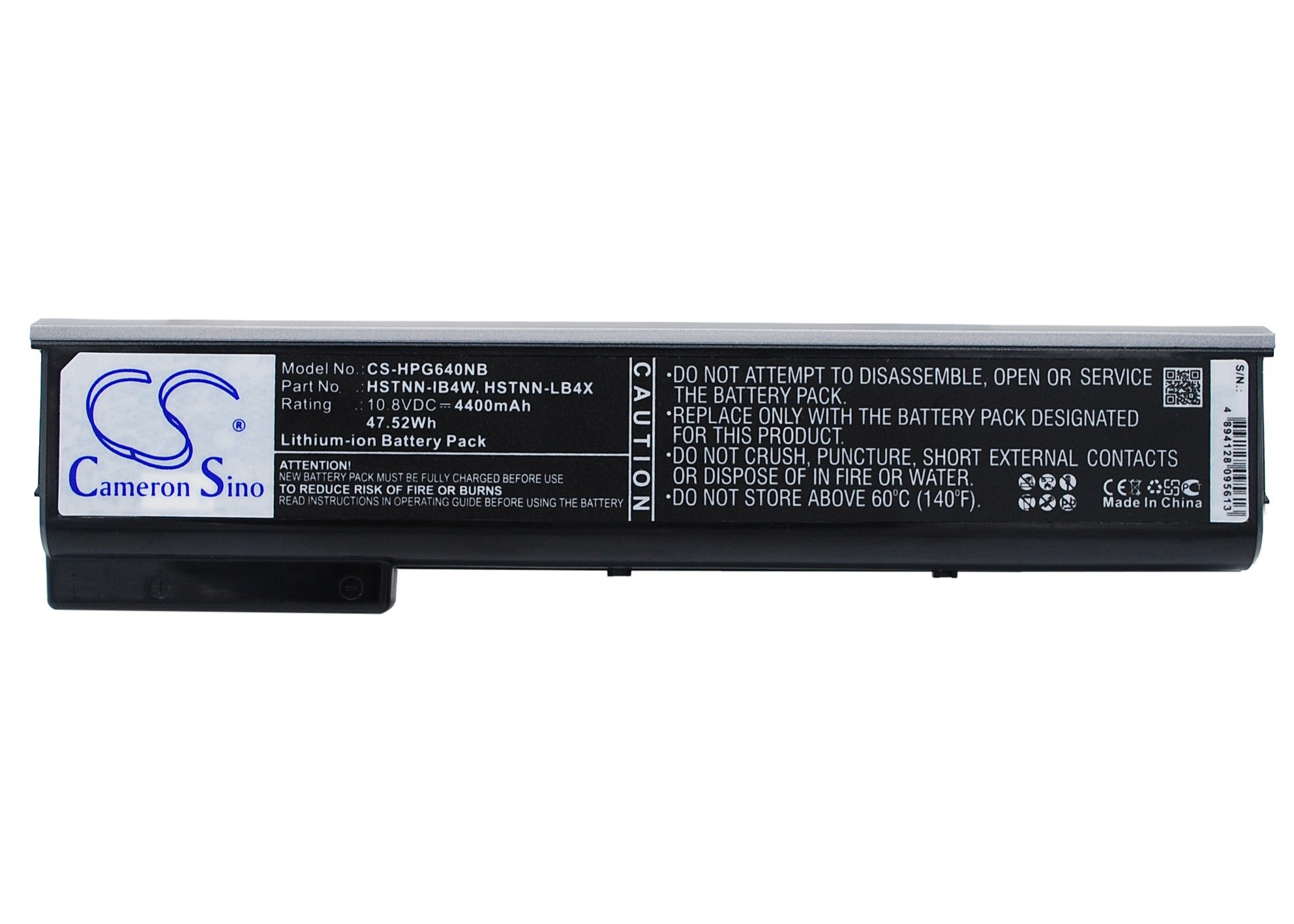 4400mAh Battery for HP ProBook 640 G1, 650 G1 - 10.8V, 47.52Wh Laptop Replacement