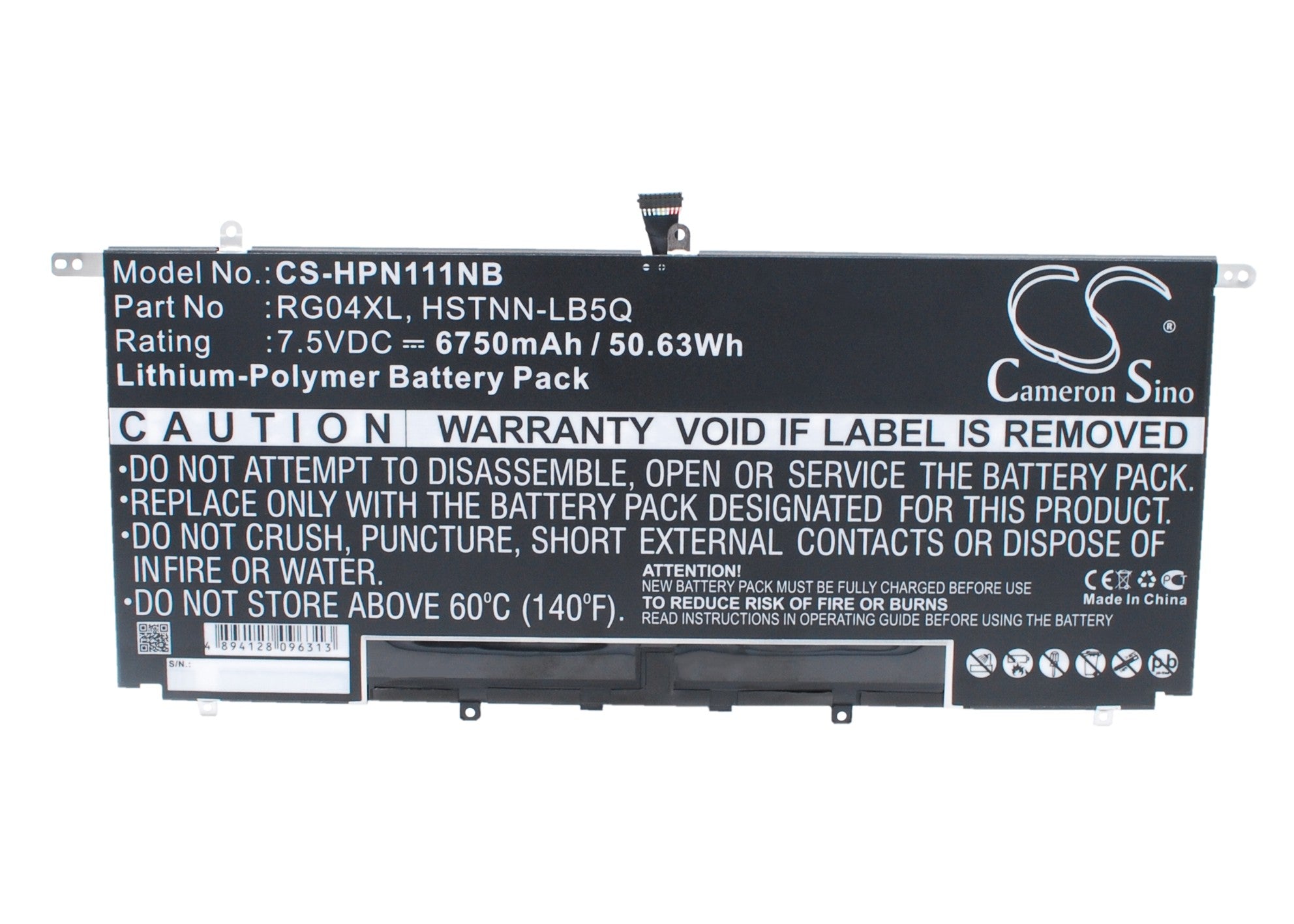 HP Spectre 13-3000 Ultrabook Replacement Battery - 6750mAh 7.5V Li-Polymer - Laptop Power Solution