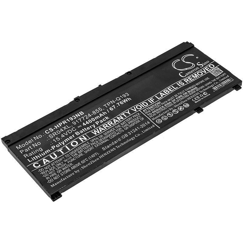 HP Pavilion 15-CE & Omen 15-CE Series Laptop Battery - 67.76Wh, 15.4V 4400mAh Li-Polymer - Replacement Power