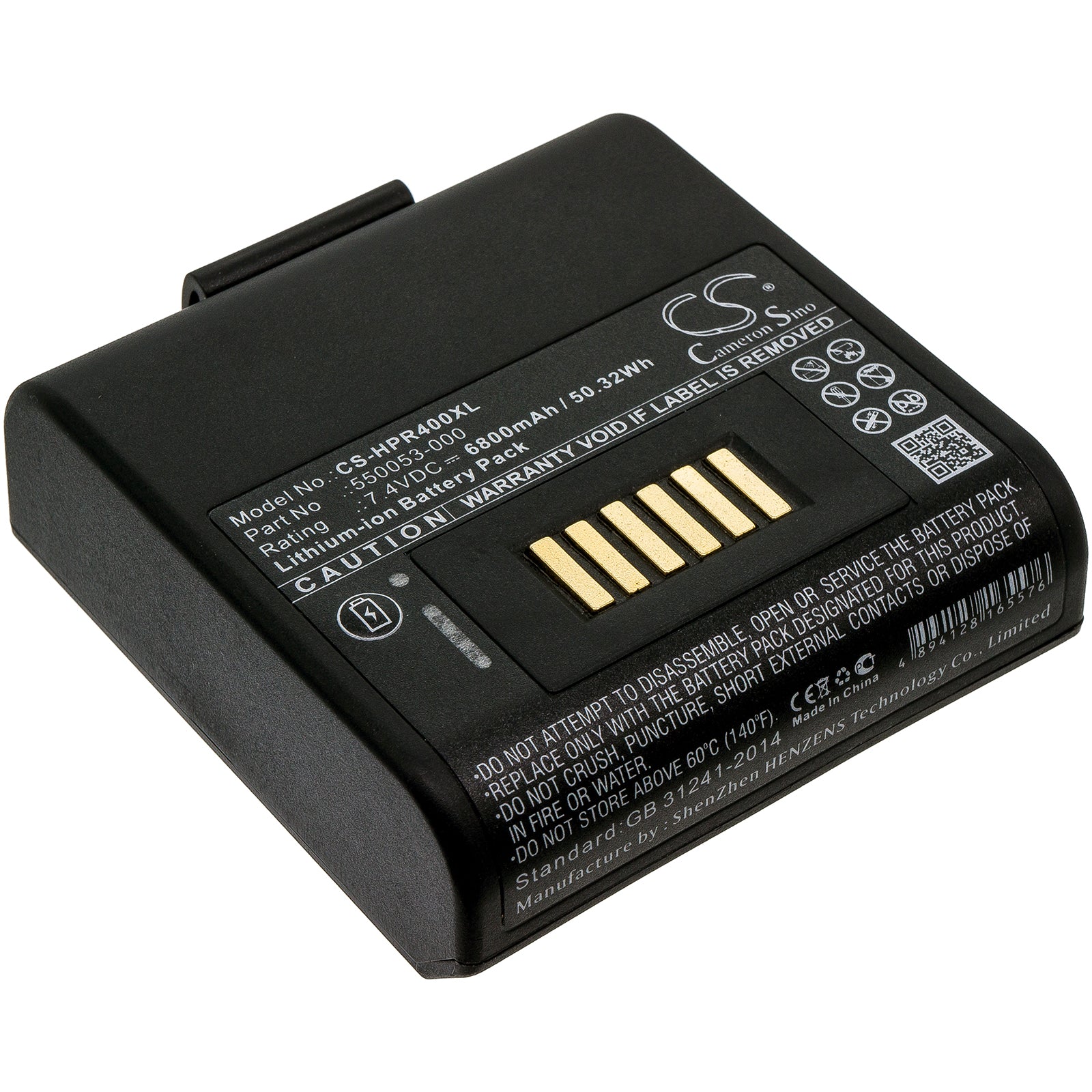 6800mAh Extended Battery for Honeywell/Intermec/Oneil RP4 Mobile Printers - 7.4V Li-ion Replacement