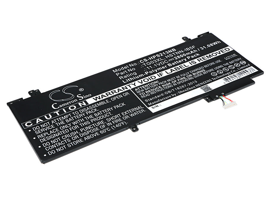 2800mAh Replacement Battery for HP Split X2 13-F Series Laptop - 31.08Wh 11.1V Li-Polymer