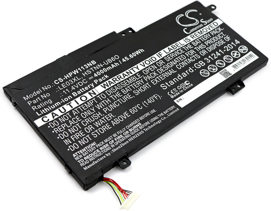 4000mAh Battery for HP Envy x360 M6-W & Pavilion X360 13-S Series - 11.4V 45.60Wh Li-ion
