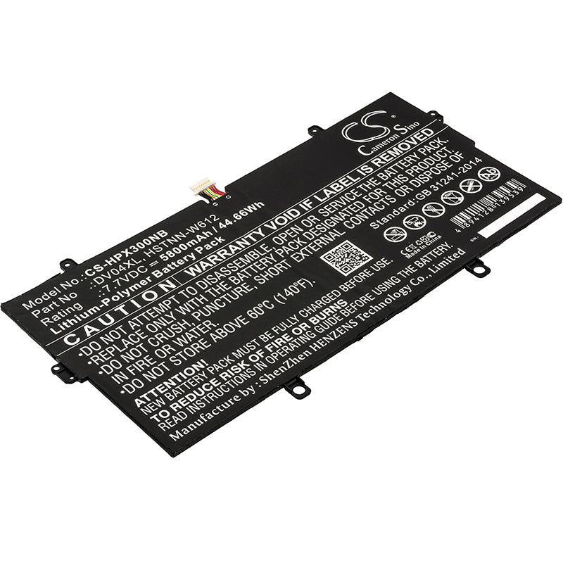 HP Elite X3 Desk Dock Battery & Select Notebooks - 5800mAh 7.7V Li-Polymer Replacement