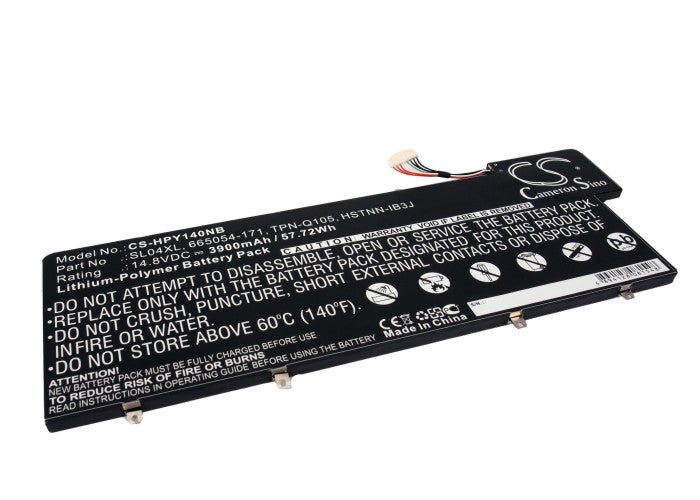 3900mAh Laptop Battery for HP Envy 14-3000 & Spectre 14 Ultrabook - Replacement Power, 14.8V 57.72Wh