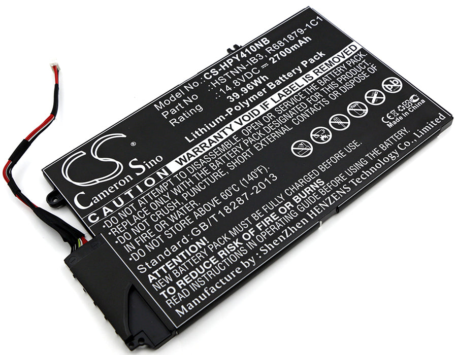 2700mAh Battery for HP Envy 4 & TouchSmart 4 - 14.8V Li-Polymer Laptop Replacement - EL04XL, TPN-C102