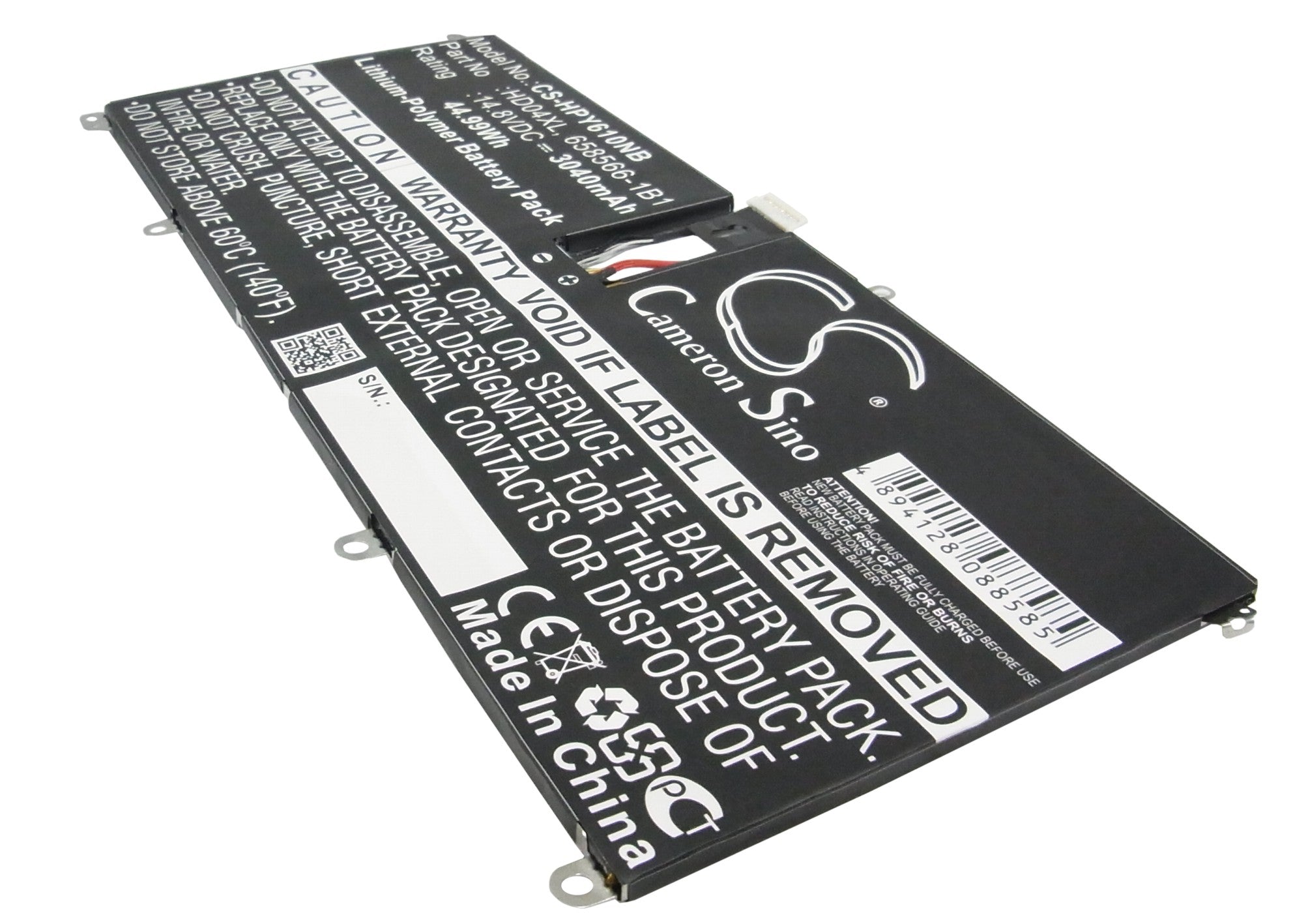 3040mAh Laptop Battery for HP Envy 6 & Spectre XT 13 Series - 14.8V 44.99Wh Li-Polymer