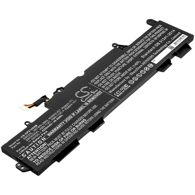 HP EliteBook 840 G5 Battery - 745 G5, 830 G5, ZBook 14u G5 Replacement - 11.55V 49Wh Li-ion 4250mAh