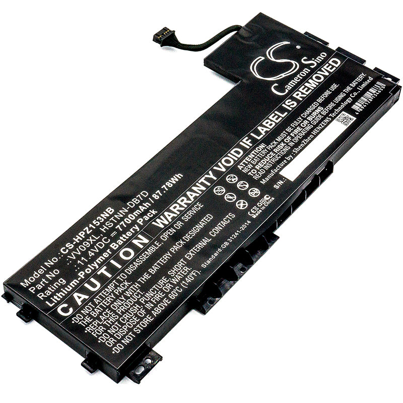 7700mAh Laptop Battery for HP ZBook 15 G3/G4 & 17 G3 - 11.4V 87.78Wh Li-Polymer Replacement Battery