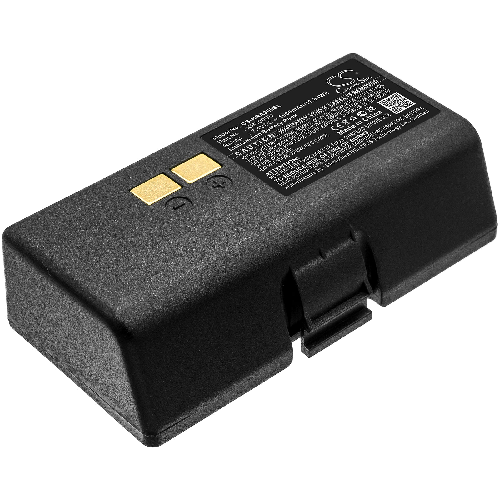 HPRT A300, Z3 Printer Battery - 7.4V 1600mAh Li-ion Replacement - A318, A330, A320, A350 Compatible
