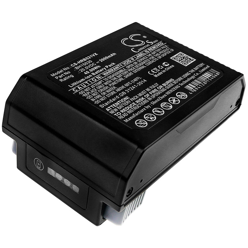 2000mAh 20V Li-ion Battery for Hoover ONEPWR & VAX Cordless Vacuums: FloorMate Jet, Blade, Glide!