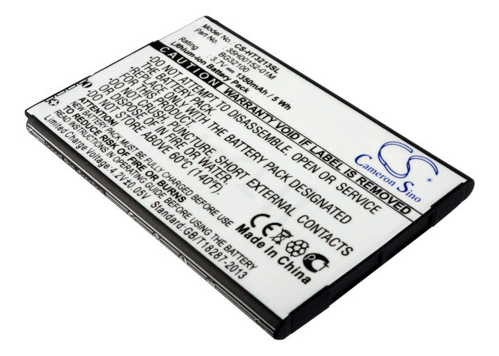 1350mAh Replacement Battery for Google Pixel 6, HTC EVO 4G, Incredible S - 3.7V Li-ion Phone Battery