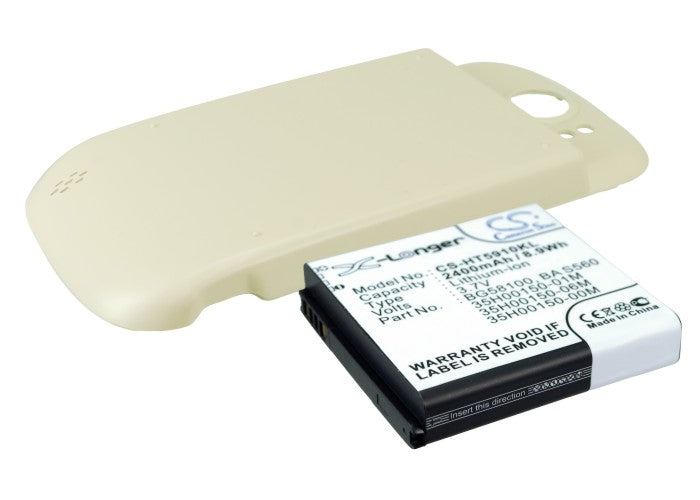 2400mAh Extended Life Replacement Battery for HTC MyTouch 4G Slide & Doubleshot PG59100 - Power Boost