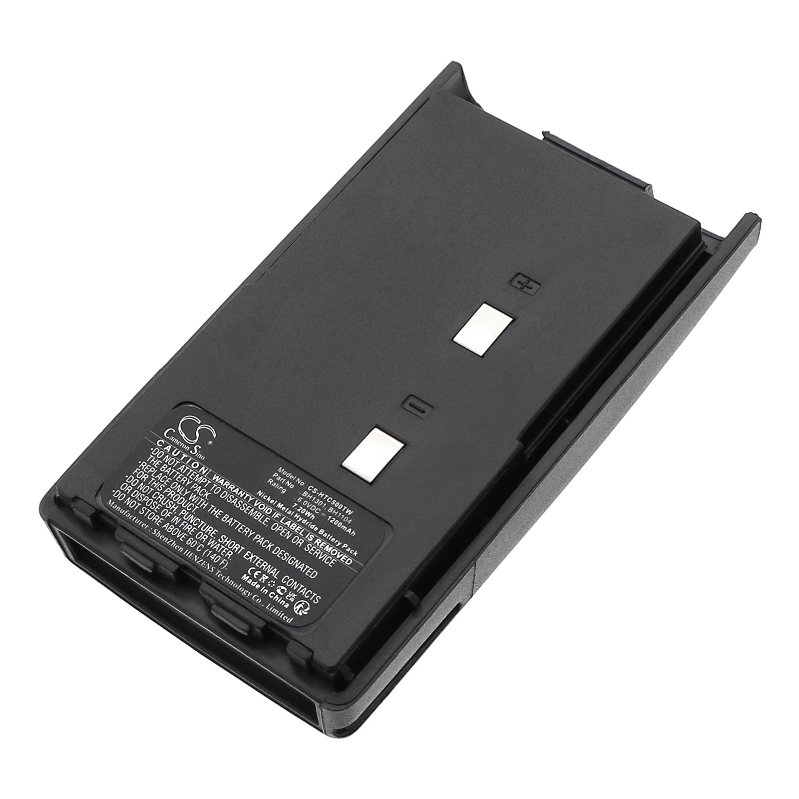 6.0V 1200mAh Ni-MH Battery for HYT TC-500, TB75, TC-446 Two-Way Radios - Replacement Battery Pack