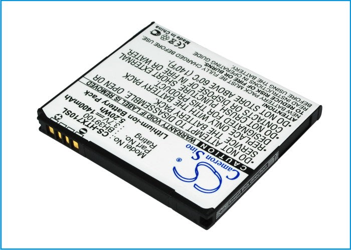 1400mAh Replacement Battery for AT&T Vivid 4G/HTC Raider 4G LTE X710a - 3.7V Li-ion Phone Battery