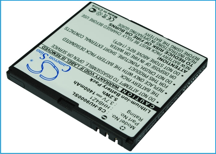 1400mAh 3.7V Li-ion Replacement Battery for Huawei Ideos X6 U9000 Ascend XMobile - HHB4Z1