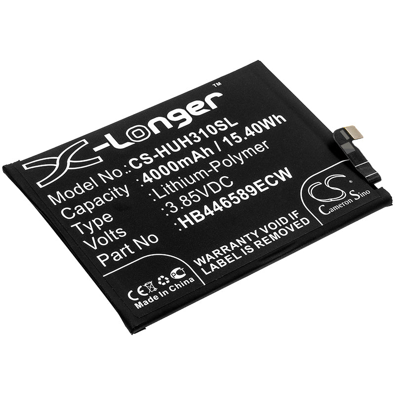 4000mAh Replacement Battery for Huawei Honor View 30 Pro/5G (OXF-N29) - HB446589ECW 3.85V Li-Polymer