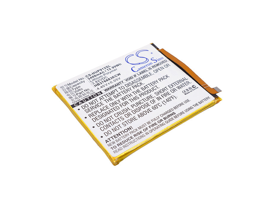 3400mAh Replacement Battery for Huawei P9 Plus (VIE-L29/L09) - HB376883ECW 3.82V Li-Polymer - Phone Battery