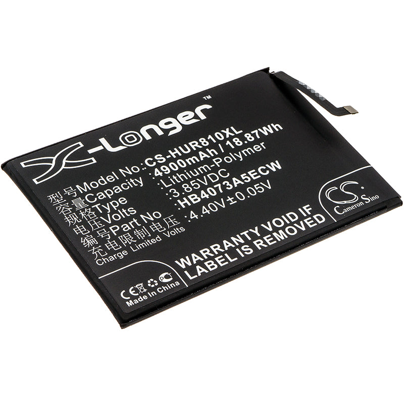 4900mAh Replacement Battery for Huawei Honor 8X Max ARE-AL00 - 3.85V Li-Polymer Power Cell