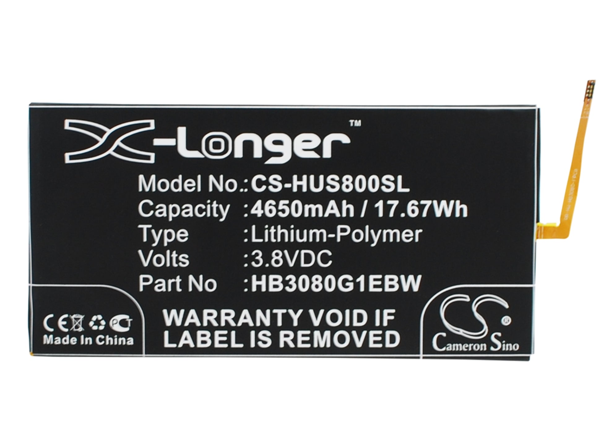 4650mAh HB3080G1EBW Replacement Battery - Huawei Mediapad M1 8.0 & EE Eagle 4G LTE Tablet