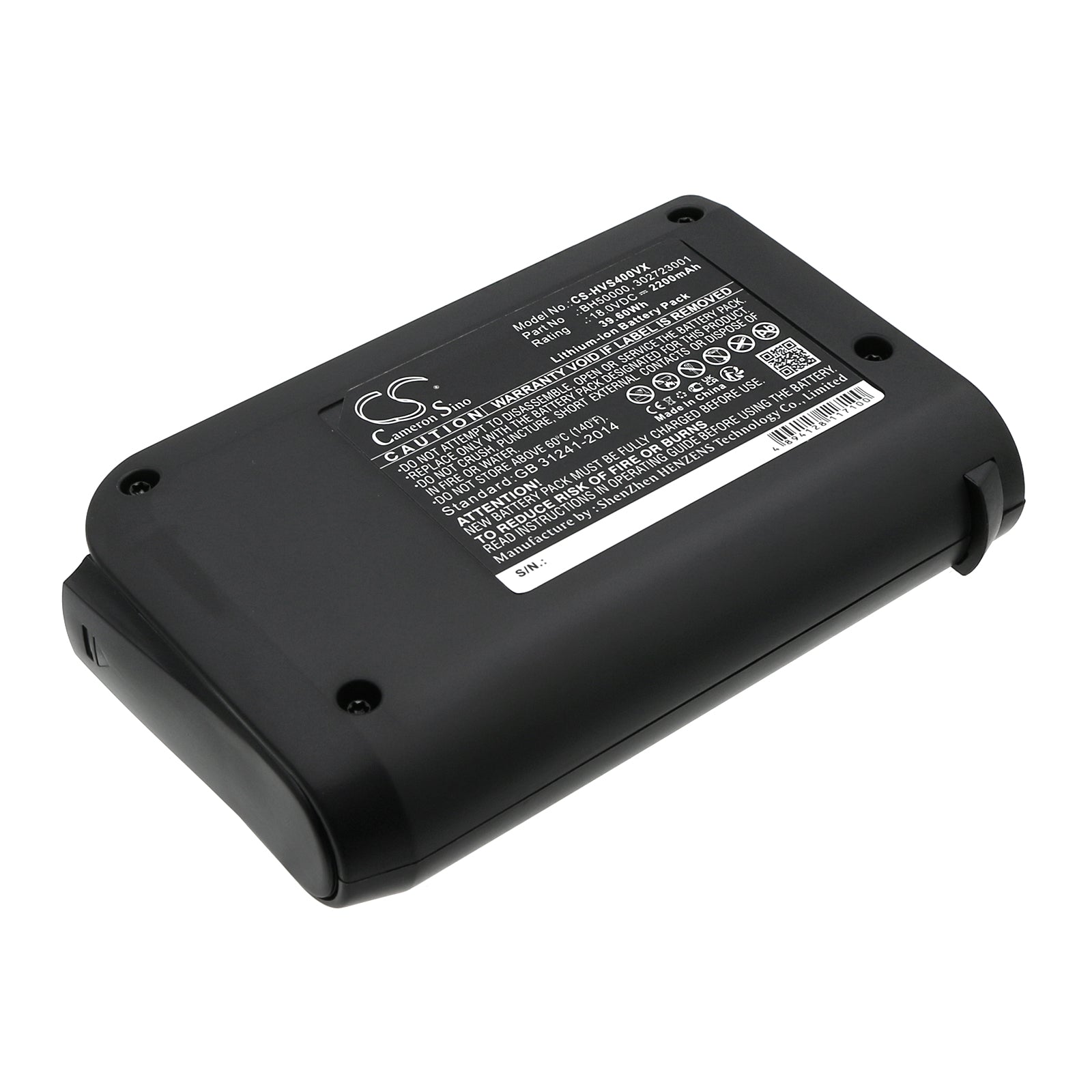 2200mAh 18V Li-ion Replacement Battery for Hoover Platinum LINX Stick Vacuums BH50015 & BH50010