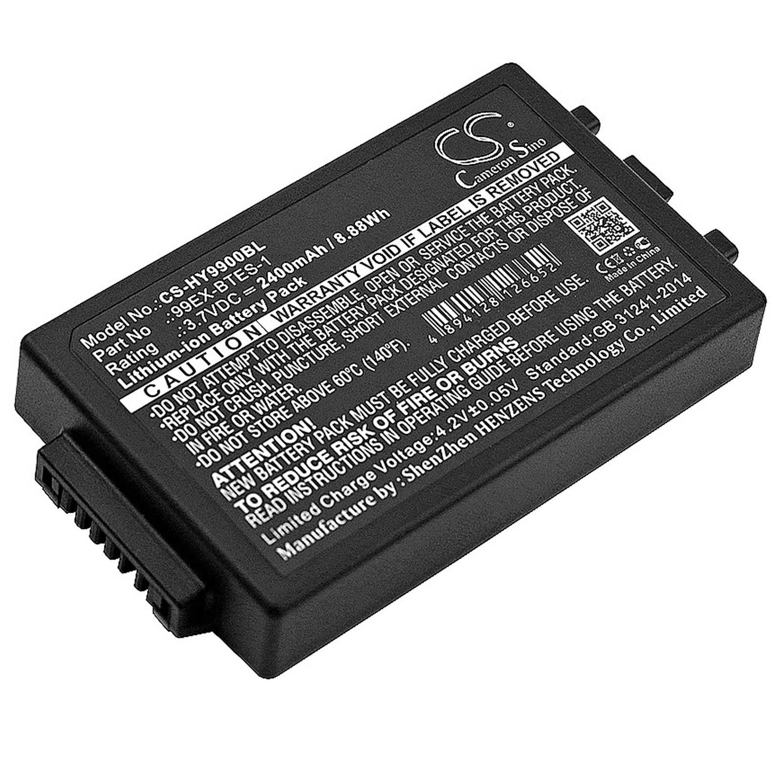 2400mAh Replacement Battery for Honeywell Dolphin 99EX/99GX Barcode Scanners - 3.7V Li-ion, Extended Life