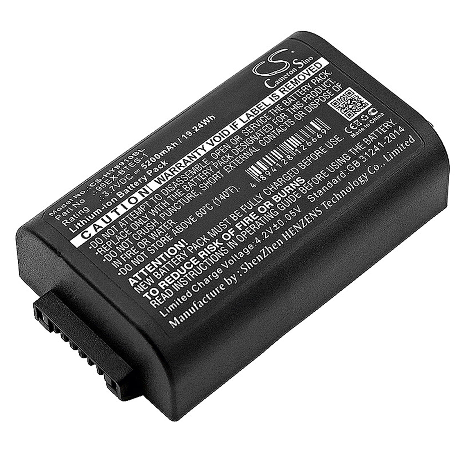 Honeywell Dolphin 99EX/99GX Barcode Scanner Battery: 5200mAh, 3.7V Li-ion, Extended Life Replacement