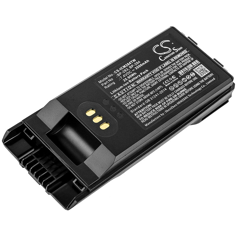 3500mAh 7.4V Li-ion Replacement Battery for Icom IC-F3400, IC-F4400, IC-F7010, IP730D Series Two-Way Radios
