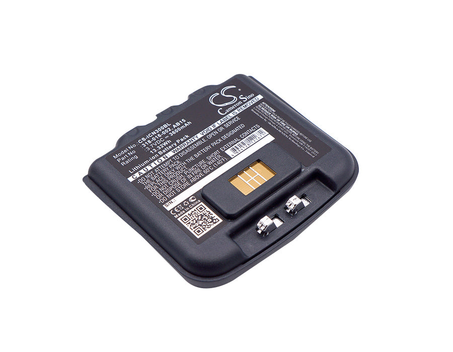 3600mAh Replacement Battery for Intermec CN3, CN4 Barcode Scanners - 3.7V Li-ion, Replaces 318-016-001/AB9