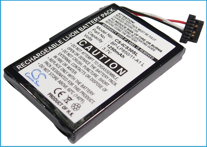 1250mAh Battery for Navman S30 S50 S70 S80 S90 S90i GPS Navigator - 3.7V Li-ion Replacement