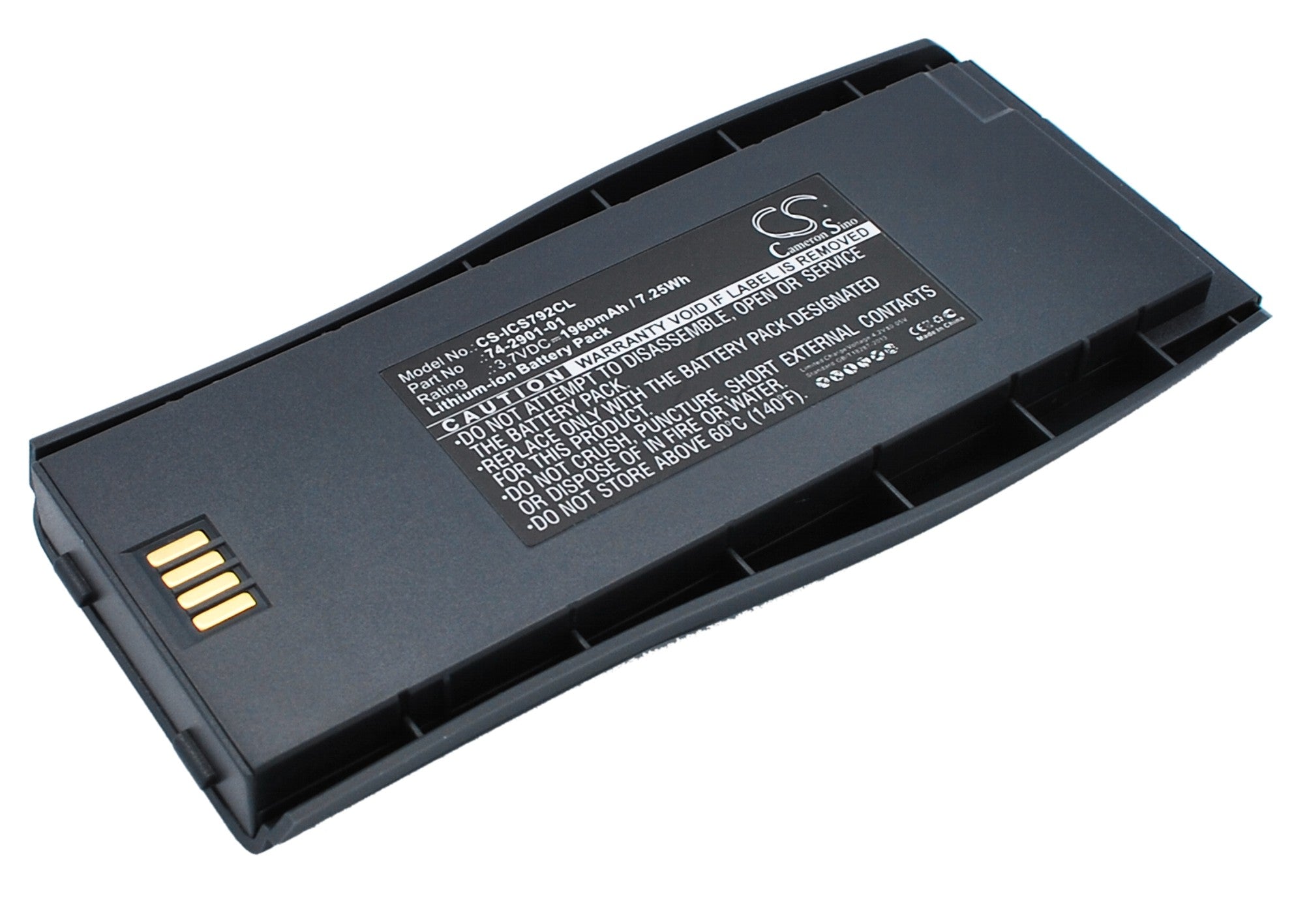 1960mAh Replacement Battery for Cisco 7920 Cordless Phones: CP-7920, 7920G, 7920-FC-K9 - 3.7V Li-ion, Extended Life