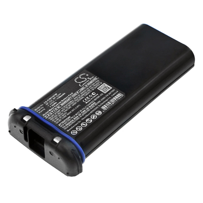 7.2V 1100mAh Ni-MH Battery for Icom IC-M32 IC-M31 IC-M2A IC-M21 Two-Way Radio; BP-224, BP-224H Replacement