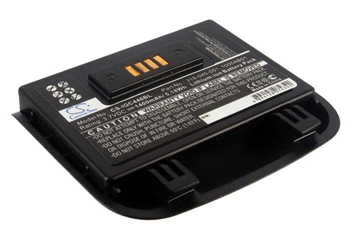 Intermec GC4460 CS40 Barcode Scanner Battery - 3.7V 1400mAh Li-ion Replacement (52.47x60.12x12.42mm) - Part 318-045-001