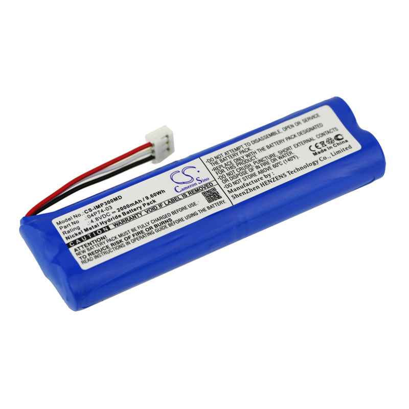 2000mAh Ni-MH Replacement Battery for Abbott Analyzer & i-STAT Printers, 4.8V, 9.60Wh, (04P74-03)
