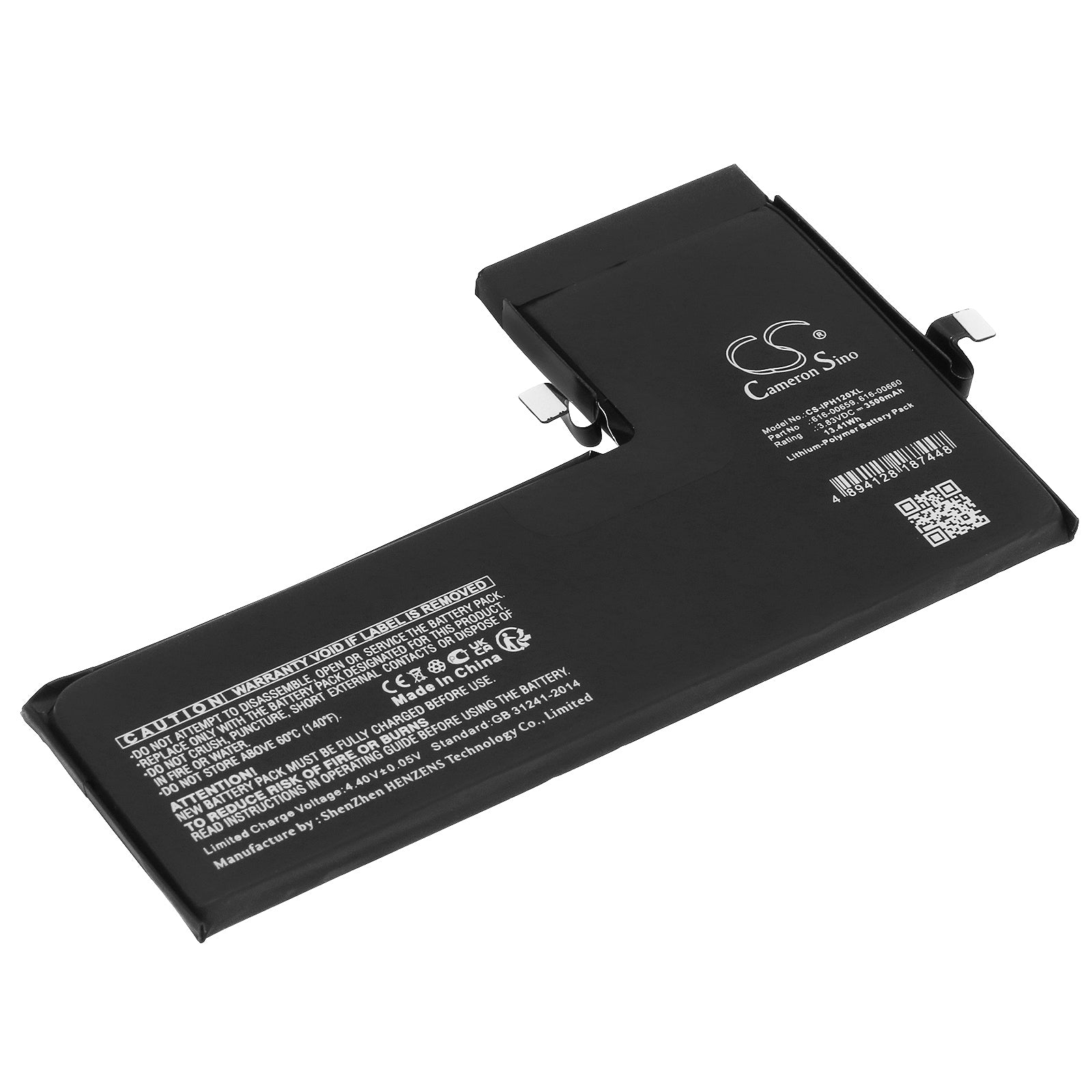 3500mAh Extended Life Replacement Battery for iPhone 11 Pro A2215 A2160 - 3.83V Li-Polymer