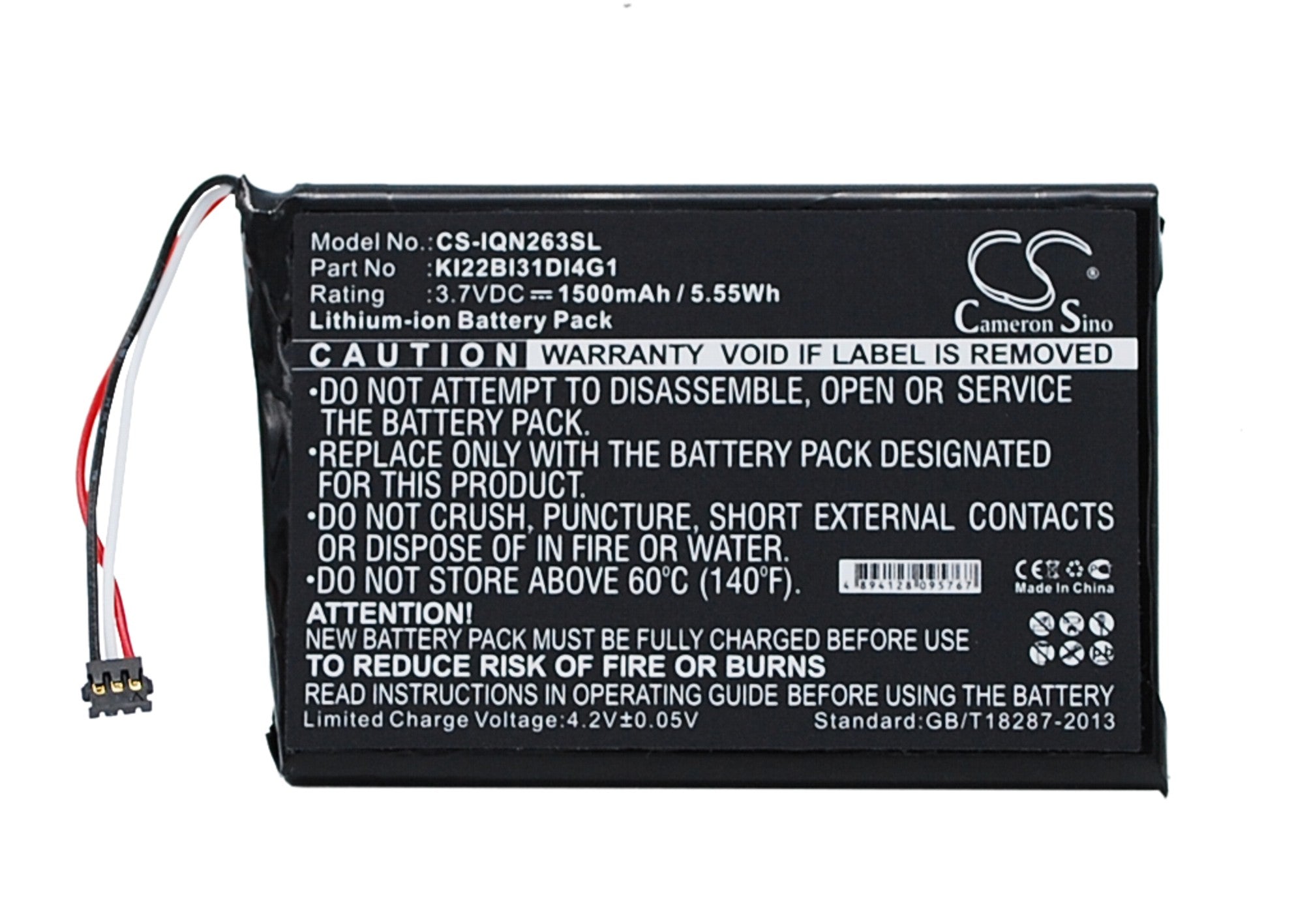 1500mAh 3.7V Li-ion Replacement Battery for Garmin Nuvi 2639LMT 2689LMT GPS Navigator - KI22BI31DI4G1