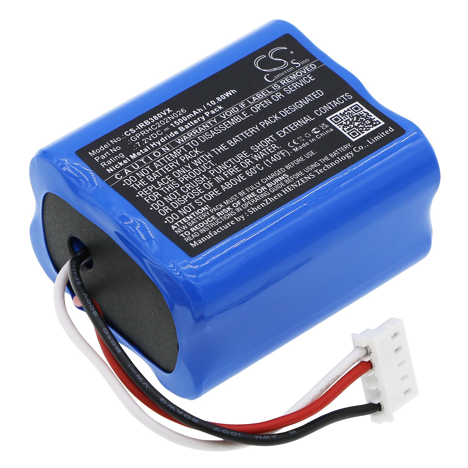 7.2V 1500mAh Ni-MH Replacement Battery for iRobot Braava 380 380T 381 2000 Mint & Proscenic Robots