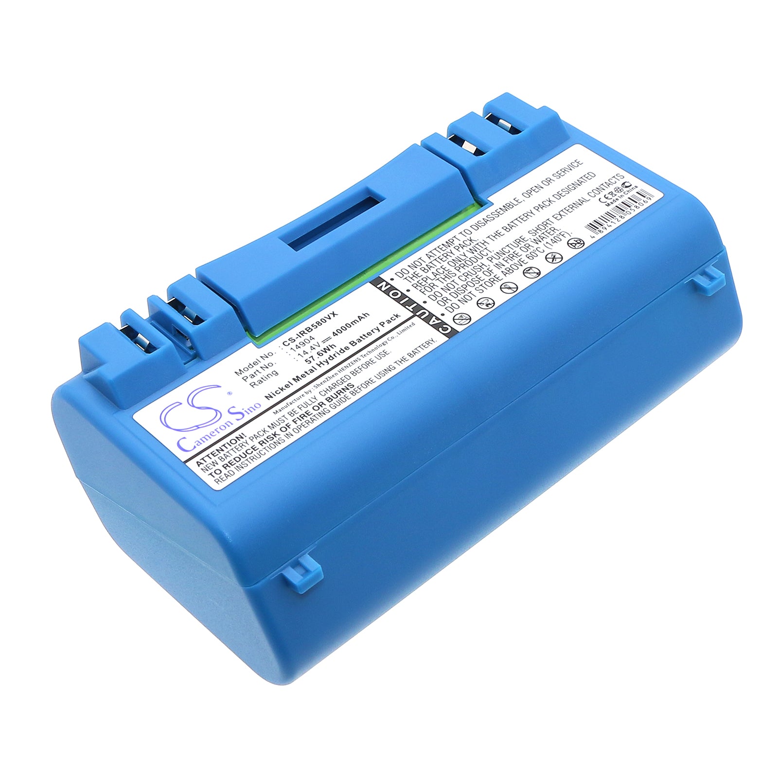 4000mAh Ni-MH 14.4V Replacement Battery for iRobot Scooba 5800, 5900, 6000 Series Floor Scrubbers