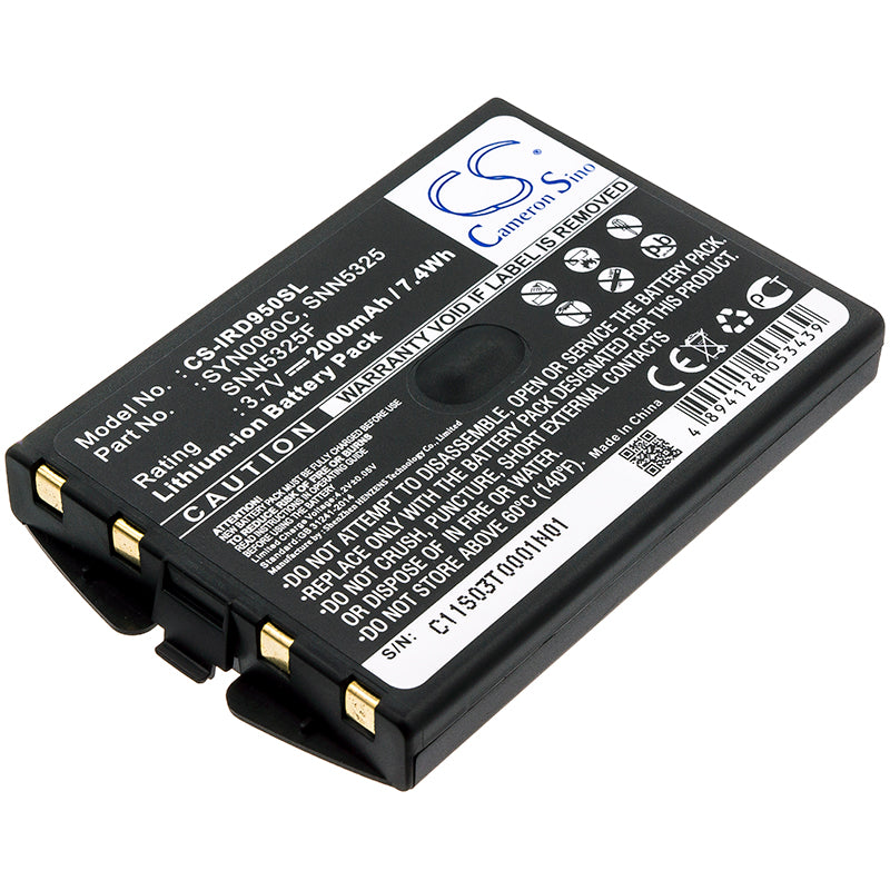 2000mAh Li-ion Battery for Iridium 9500 & 9505 Sat Phones - 3.7V, 7.4Wh - SYN0060C, SNN5325, SNN5325F Replacement