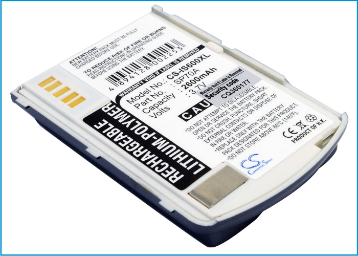 2400mAh Li-Polymer Replacement Battery for CyberBank POZ X301, S600, S601, SP70A - 3.7V Mobile/Smartphone Battery
