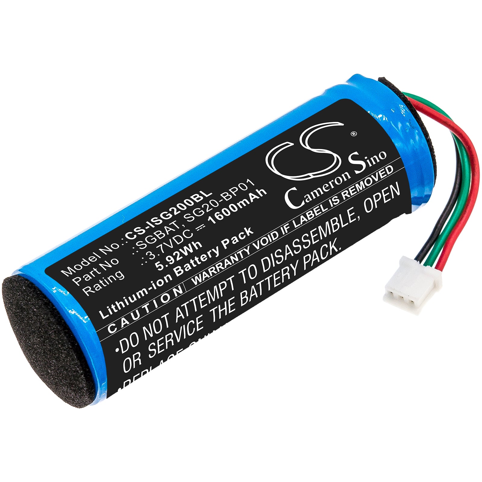 1600mAh Replacement Battery for Honeywell SG20 & Intermec SG20 Barcode Scanners - 3.7V Li-ion Power
