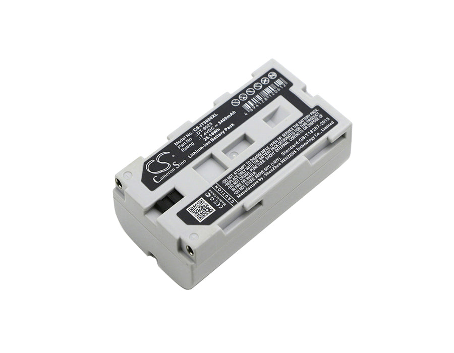 3400mAh 7.4V Li-ion Replacement Battery for Casio IT3000, IT2000, IT3100 Scanners and Epson TM-P60 Printers