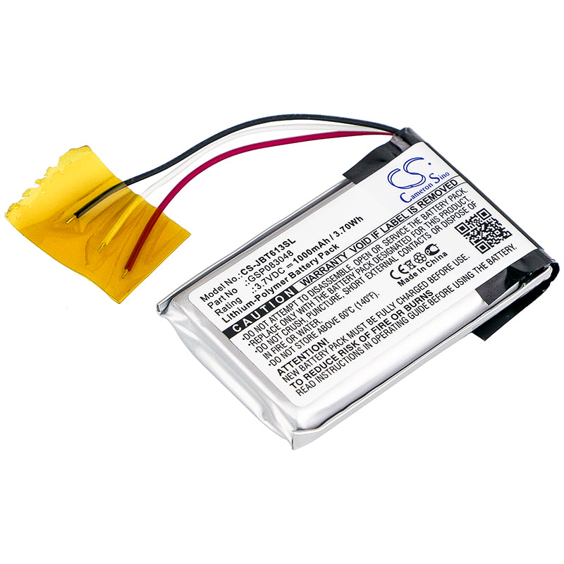 1000mAh Replacement Battery for JBL Trip Portable Bluetooth Speaker (3.7V Li-Polymer) GSP083048
