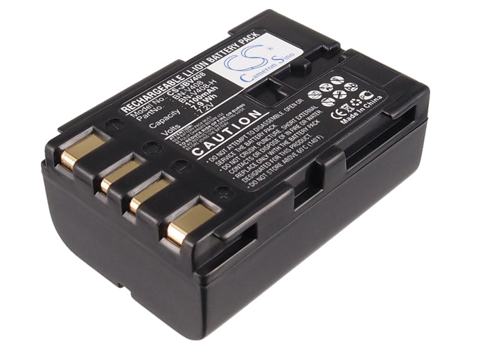 7.4V 1100mAh Li-ion Replacement Battery for JVC GR-DV Series Camcorders - Extended Life, Compatibility List Below