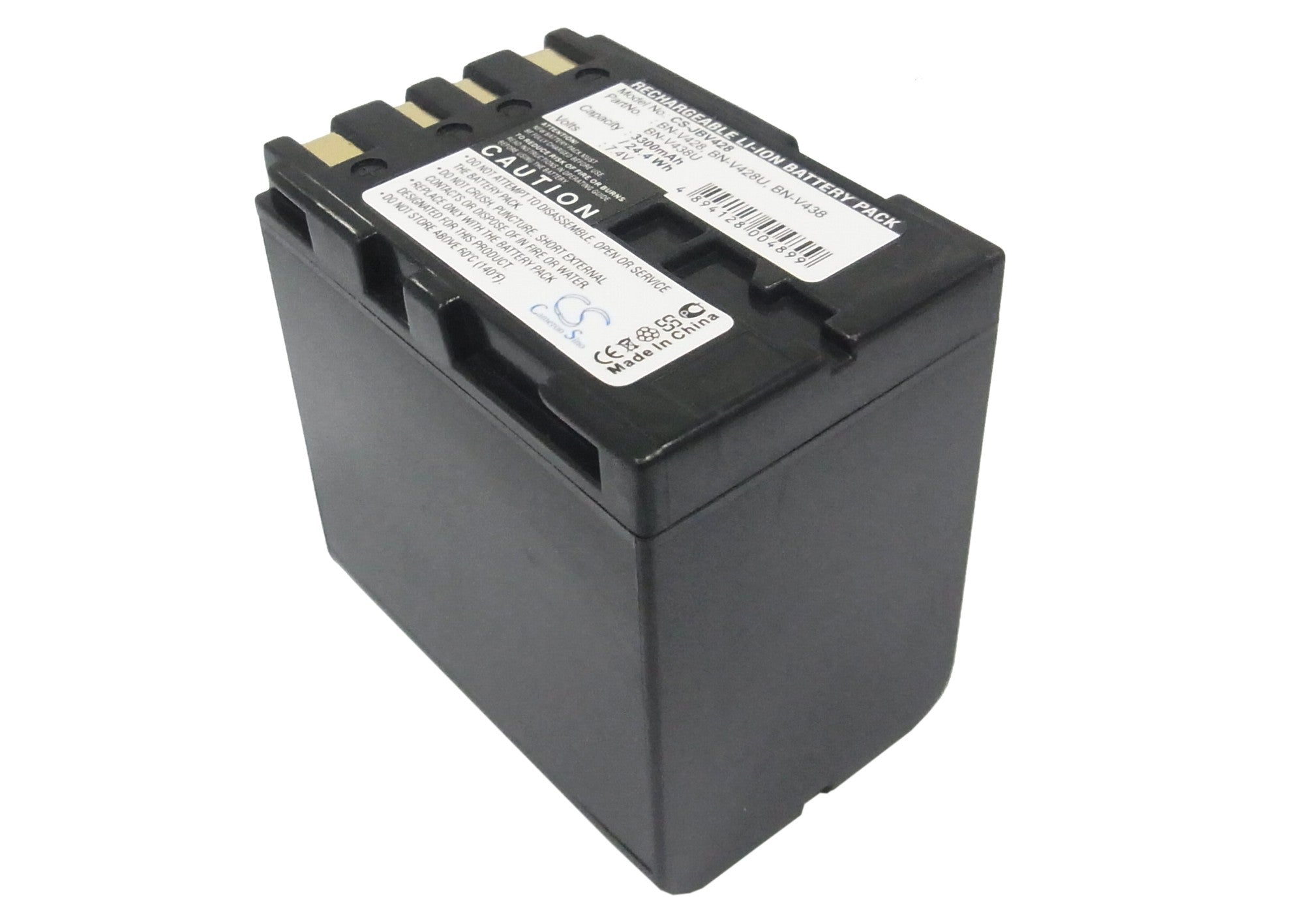 3300mAh 7.4V Li-ion Replacement Battery for JVC Camcorders: CU-VH1, GR-D20 Series & Others