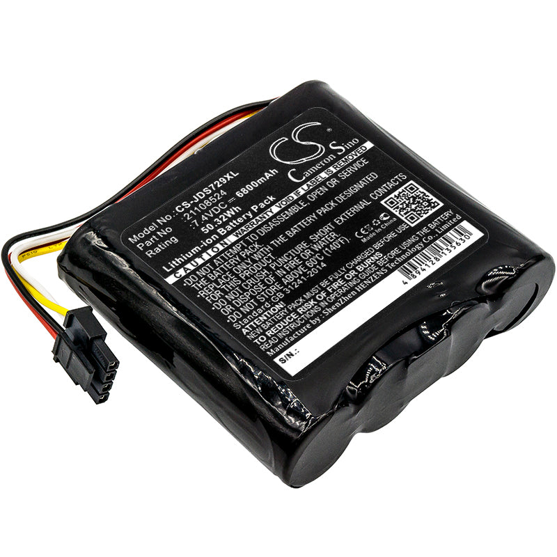 6800mAh Replacement Battery for JDSU WiFi Advisor & Viavi SC-TPS, 7.4V Li-ion - Replaces 21129596 000, 21100729 000