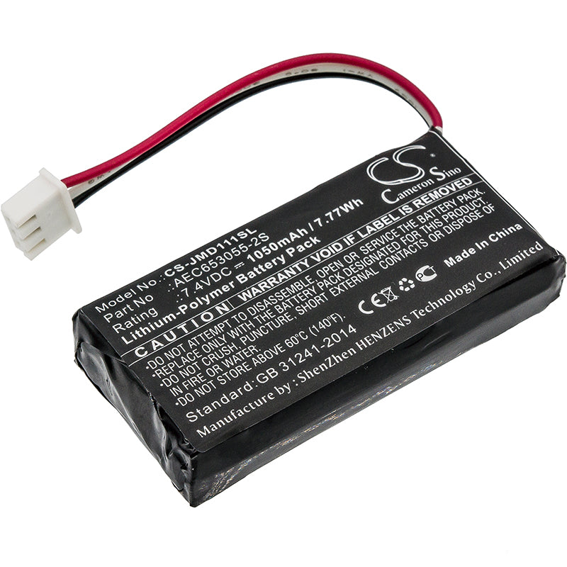 1050mAh Replacement Battery for JBL Flip 1 & Original Flip Speaker, 7.4V Li-Polymer - AEC653055-2S