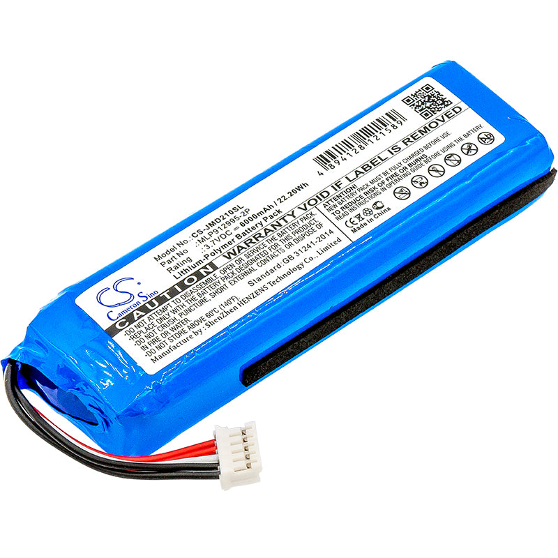 6000mAh Replacement Battery for JBL Charge 2+ / Charge 2 Plus Speaker - 3.7V Li-Polymer